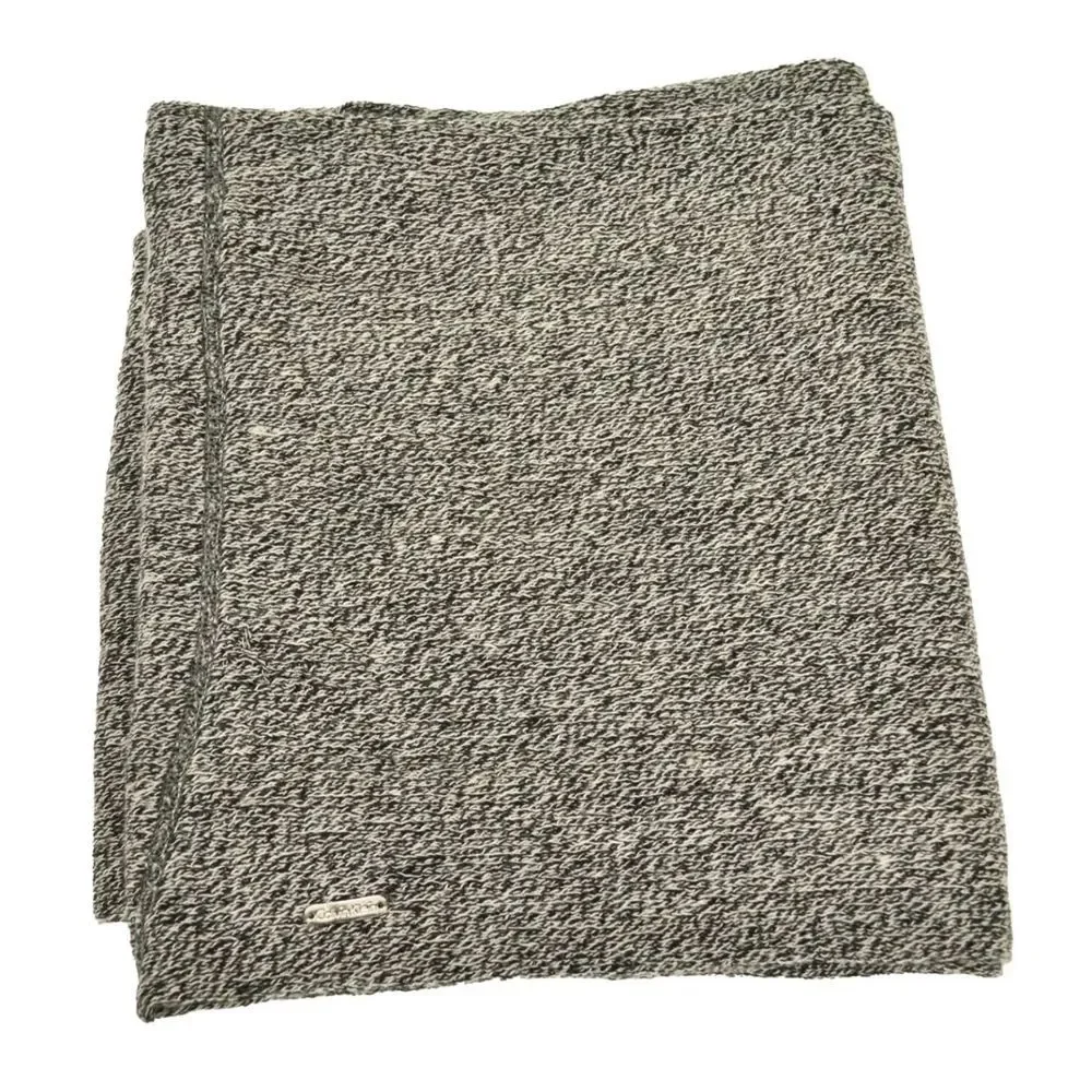 Calvin Klein Loop Infinity scarf Marbled Brown White Neck Warmer Unisex Winter‎